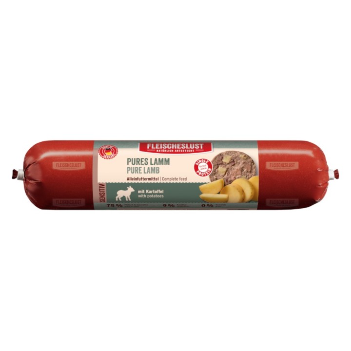 Fleischeslust Sensitiv 8 x 400 g - Pures Lamm mit Kartoffeln