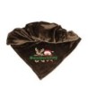 Schecker - Bestickte Mikrofaserdecke Premium [Schokobraun - Weihnachts-Motiv mit Name]