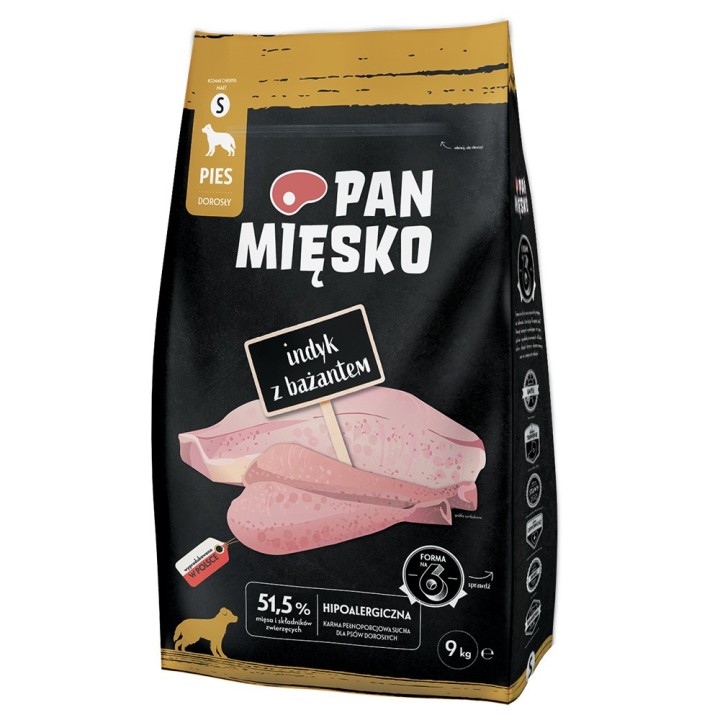 Pan Mięsko Small Truthahn mit Fasan - 9 kg