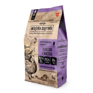 Wiejska Zagroda Cat Huhn mit Ente - 5 kg