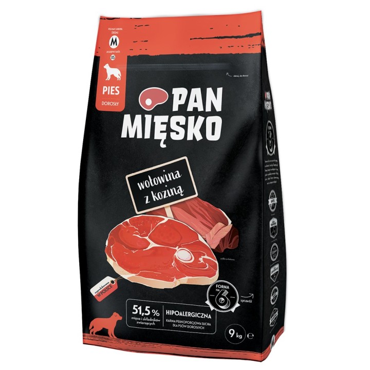 Pan Mięsko Medium Rind mit Ziegenfleisch - 9 kg