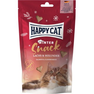Happy Cat Winter Snack mit Lachs & Holunder - 70 g