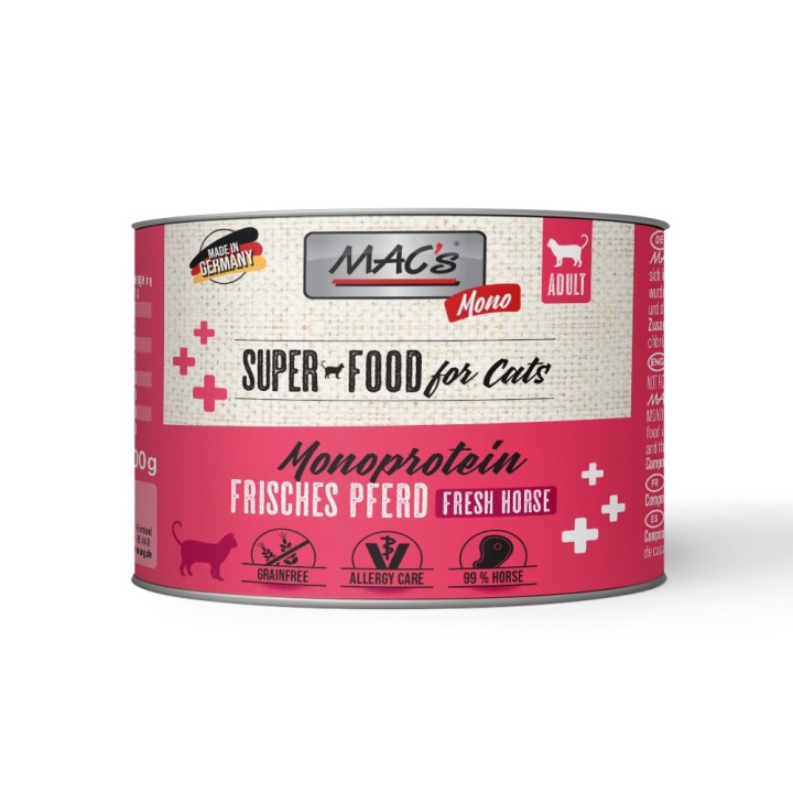 MAC´s Cat Mono Sensitive 6 x 200 g - Pferd