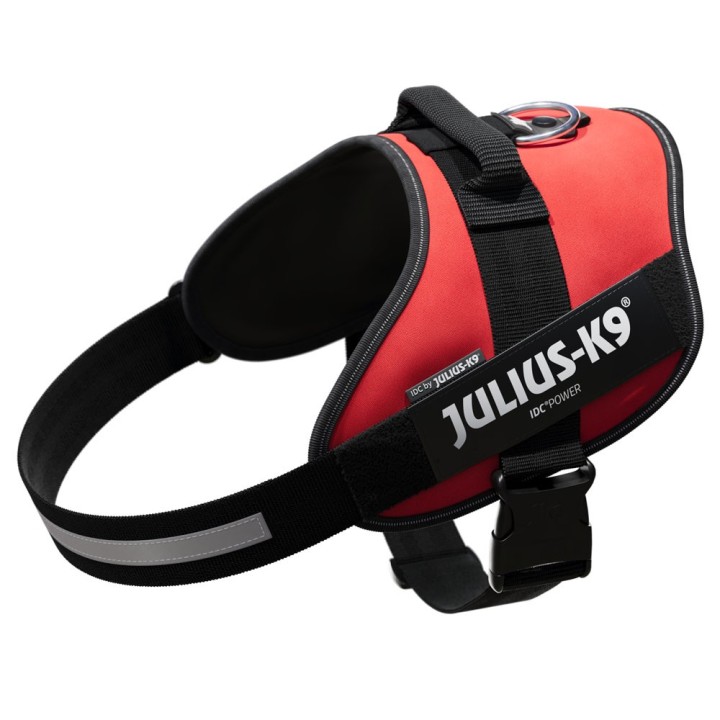 JULIUS-K9 IDC®-Powergeschirr - rot - Größe 2XL: Brustumfang 82 - 115 cm