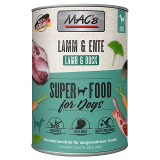 MAC's Adult Superfood 6 x 400 g - Lamm & Ente