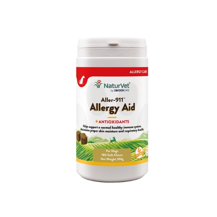 NaturVet Aller-911 Advanced Allergy Aid Snacks - 180 Stück