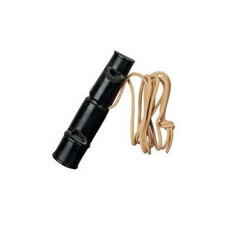 Schecker - Büffelhorn-Pfeife mit Lederband