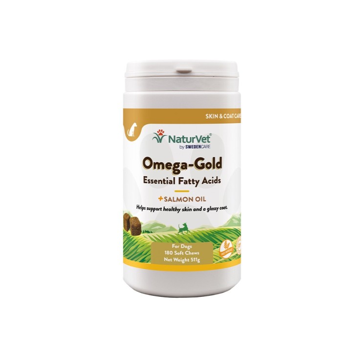 NaturVet Omega Gold - 180 Kautabletten