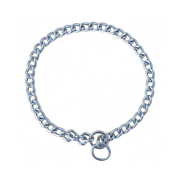 Metallkettenhalsband für Hunde mit Krokodilkette Zolux