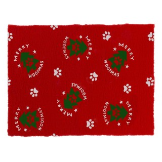 Vetbed® Hundedecke Merry Woofmas - L 100 x B 75 cm