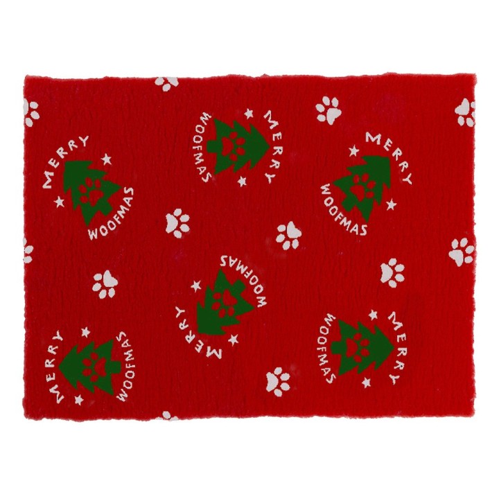 Vetbed® Hundedecke Merry Woofmas - L 100 x B 75 cm