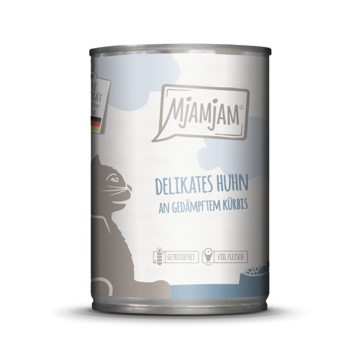 Sparpaket MjAMjAM 24 x 400 g - delikates Huhn an gedämpftem Kürbis