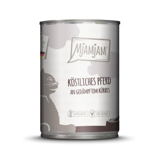 Sparpaket MjAMjAM 24 x 400 g - köstliches Pferd an gedämpftem Kürbis