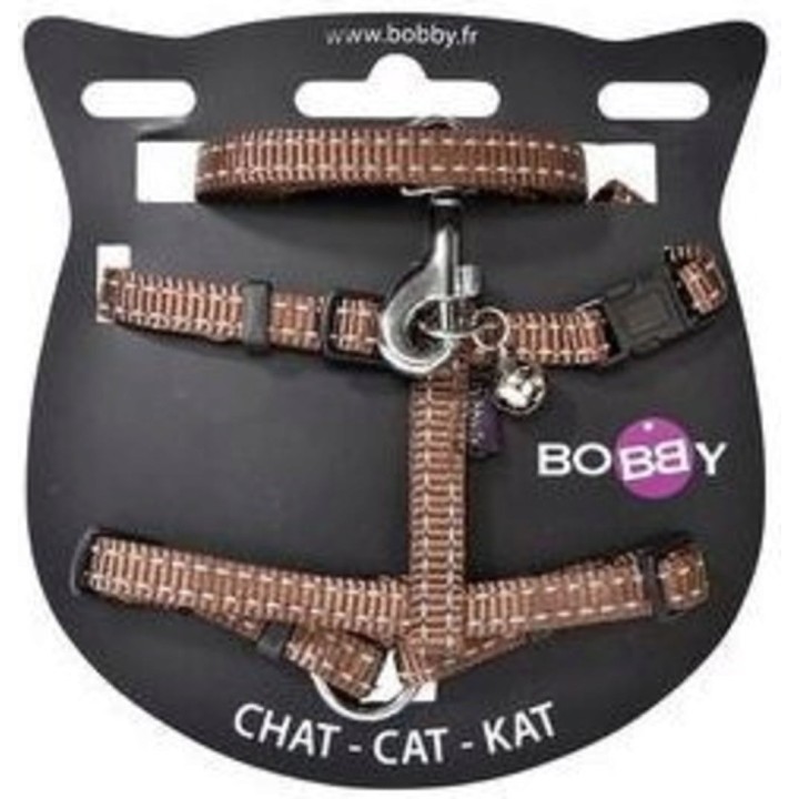 Bobby Katzengeschirr SAFE - Braun