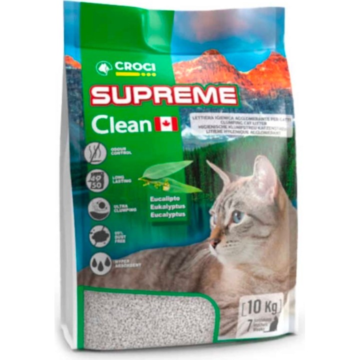 Croci Streu Supreme Clean Eucalyptus - 10 kg