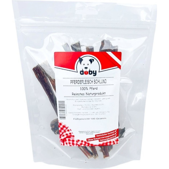 Doby Pferdefleisch Schlund - 100 g