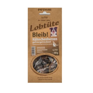 Petman Lobtüte Bleib! Hähnchenherzen - Sparpaket: 5 x 80 g