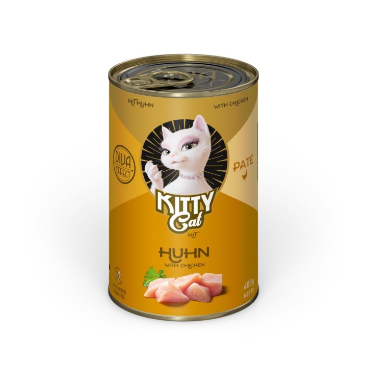 KITTY Cat Adult Pate 6 x 400 g - Huhn
