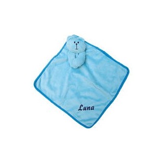 Schecker - Welpen-Schmusy Bär, bestickt mit dem Namen Ihres Hundes!