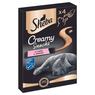 Sheba Creamy Snacks -Sparpaket Lachs (44 x 12 g)
