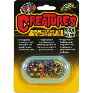 Zoo Med Creatures Dual Thermometer und Luftfeuchtigkeit - 1 Stk