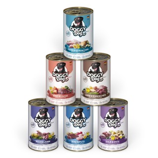 DOGGY Dog Adult 6 x 400 g - Mixpaket 1 (6 Sorten)