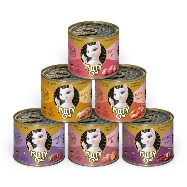 KITTY Cat Adult Pate 6 x 200 g - Mix II (6 Sorten)