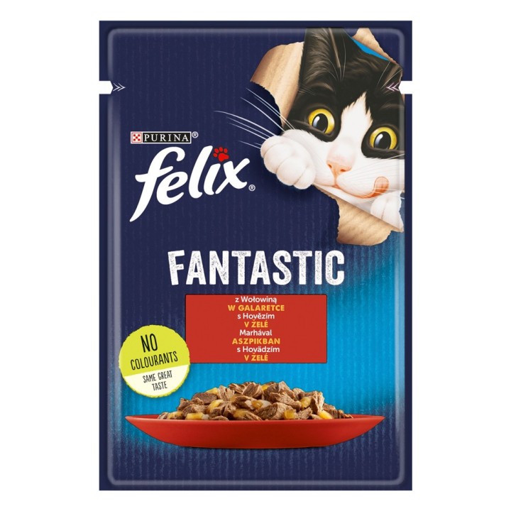 Felix Fantastic Pouches 26 x 85 g - Rind