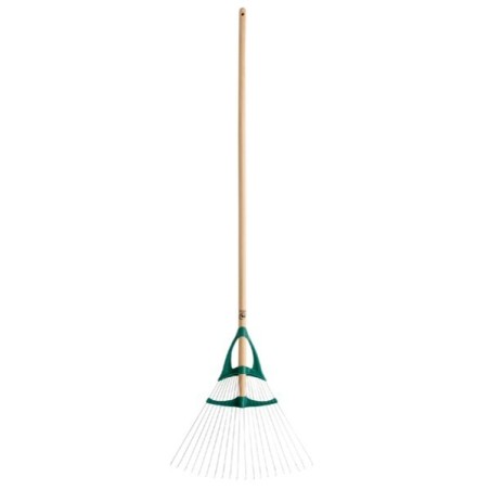 Rasenrechen Xfil mit 20 Zinken Holzstiel Leborgne Duopro