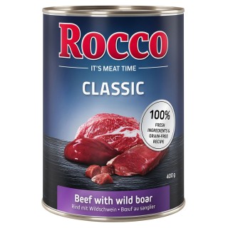 Top-Angebot Rocco Classic 24 x 400 g - Rind mit Wildschwein