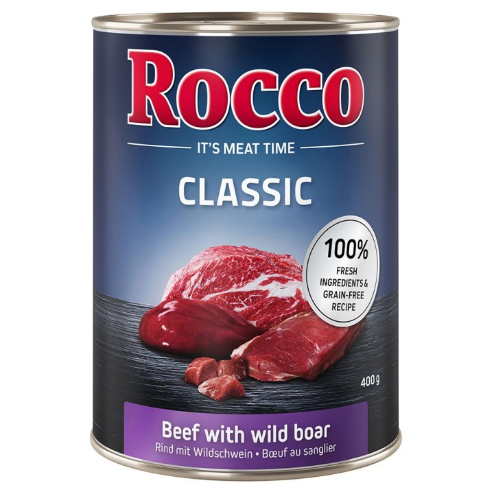 Top-Angebot Rocco Classic 24 x 400 g - Rind mit Wildschwein