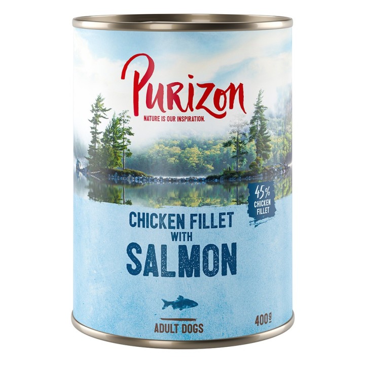 Purizon Original Adult 6 x 400 g - Hühnerfilet mit Lachs, Spinat und Kokos