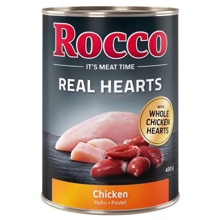 Rocco Real Hearts 6 x 400 g / 800 g - 6 x 400 g: Huhn