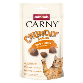 Animonda Carny Adult Crunchy - Sparpaket: 10 x 50 g Rind + Huhn