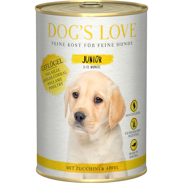 DOG'S LOVE Junior Geflügel - 400 g