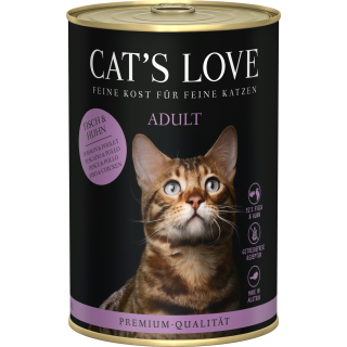 CAT's LOVE Katzen Nassfutter ADULT FISCH & HUHN - 400 g
