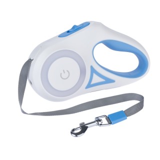 TIAKI Einziehbare Leine mit Licht Dragonfly, 3 m - bis 15 kg, ca. 3 m