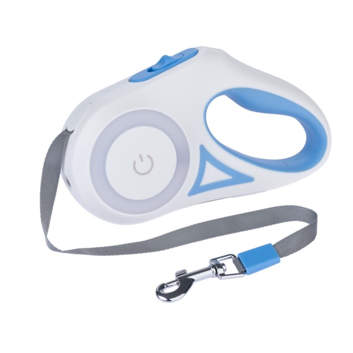 TIAKI Einziehbare Leine mit Licht Dragonfly, 3 m - bis 15 kg, ca. 3 m