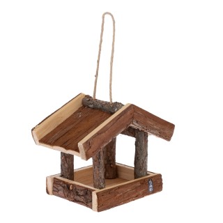 TIAKI Vogelhaus Nature - ca. L 21,5 x B 13,5 x H 17,5 cm