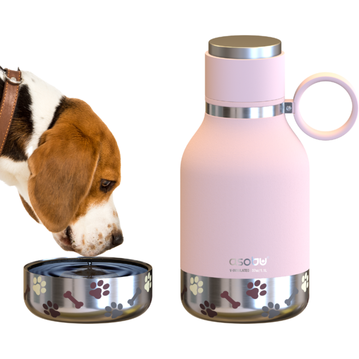 asobu Isolierflasche DOG BOWL - Pink