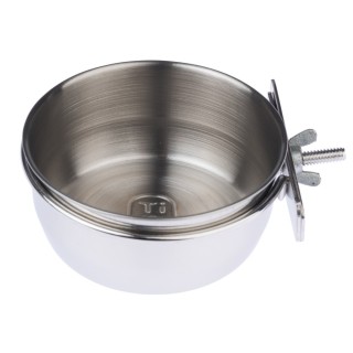 TIAKI Futternapf aus Edelstahl zum Anschrauben - 265 ml / Ø 9,5 cm