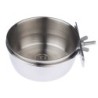 TIAKI Futternapf aus Edelstahl zum Anschrauben - 265 ml / Ø 9,5 cm