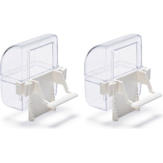 beeztees Futter- und Wasserspender Set - Weiss