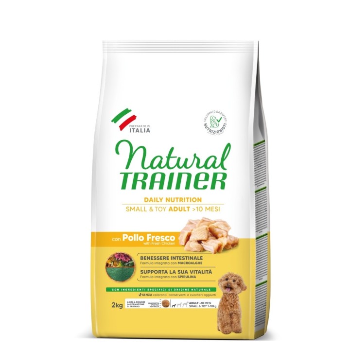 Natural Trainer Adult Small & Toy mit Huhn - 2 kg
