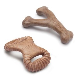 Kauspielzeug für Welpen Benebone Dental chew-wishbone BacoN