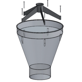 Trichter für spätere Montage für Maxi Pan Kerbl