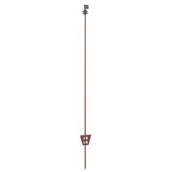 Zaunpfahl aus rundem Federstahl mit Isolator Kerbl (x10)