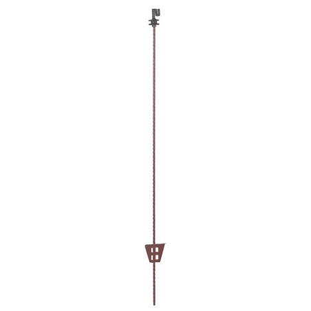 Zaunpfahl aus rundem Federstahl mit Isolator Kerbl (x10)