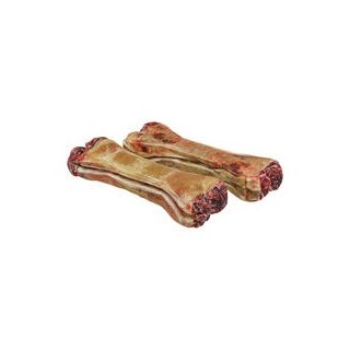 Schecker - Gefüllter Kauknochen mit Salami-Geschmack [140g (2 Stück a 12cm)]