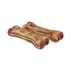 Schecker - Gefüllter Kauknochen mit Salami-Geschmack [140g (2 Stück a 12cm)]